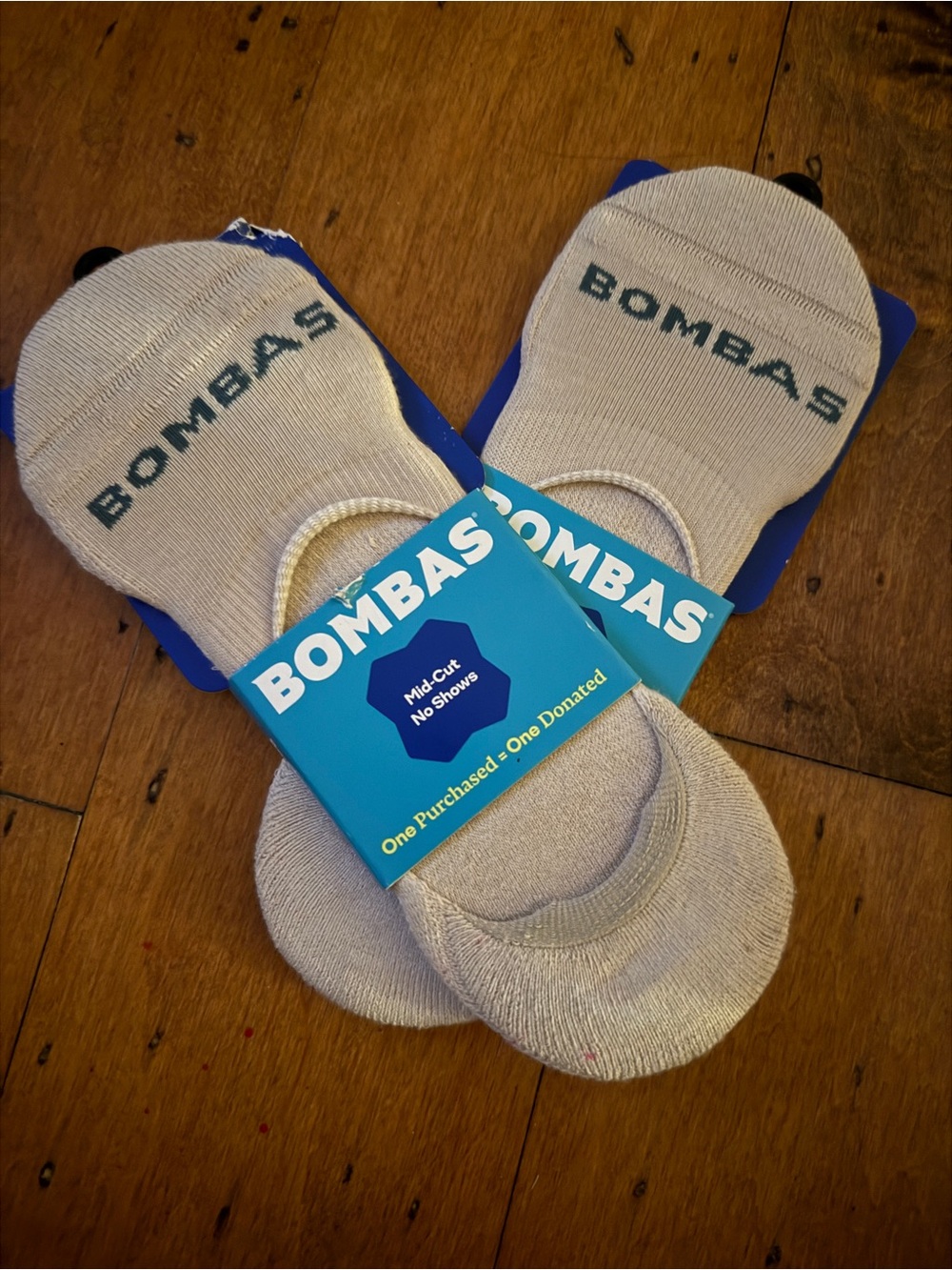 Bombas Men's Mid-Cut No-Show Socks - Beige, 2 pair